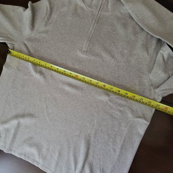 RLX Ralph Lauren Gray Zip Up Sweater with Black Stripe - Picture 8 of 8